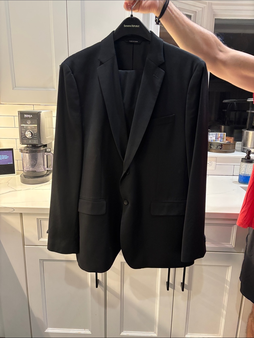 Banana Republic Black Men's Single-Breasted Suit Jacket
